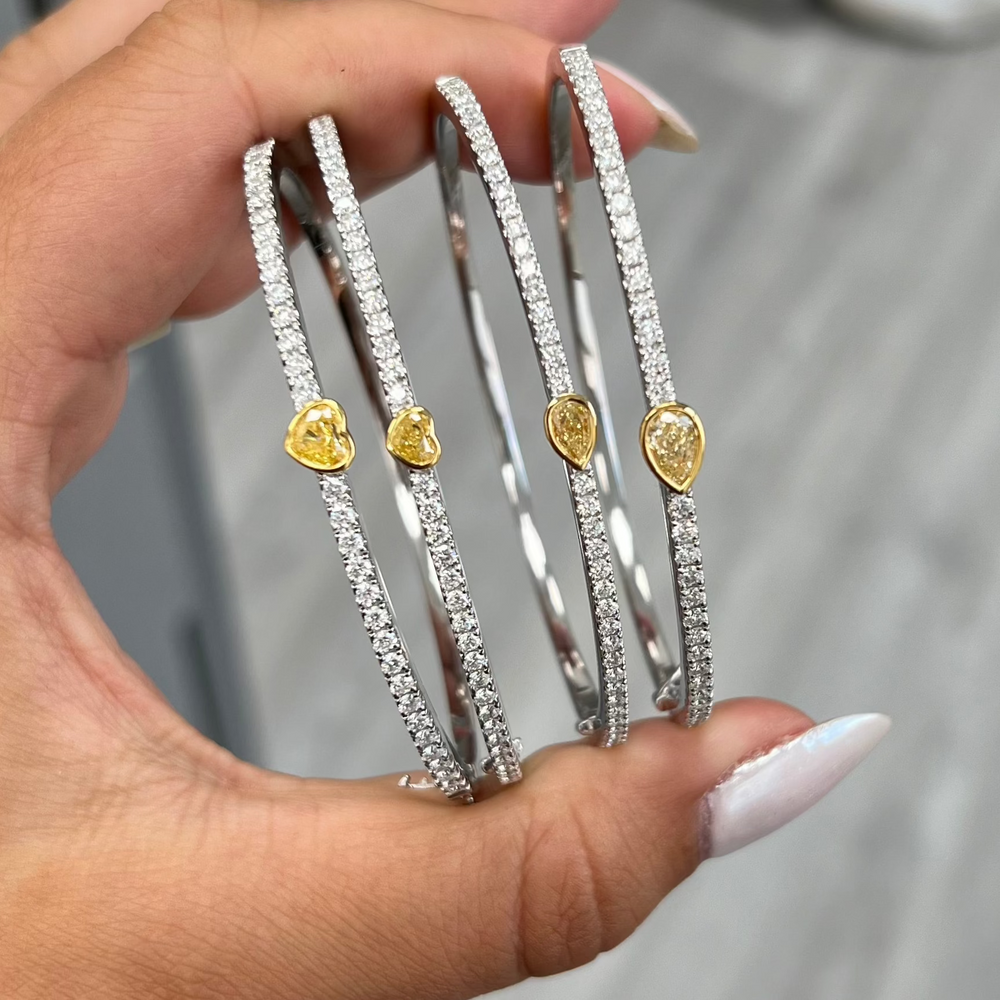 Yellow Pear bracelet — color diamond specialists Rare Colors by Namdar