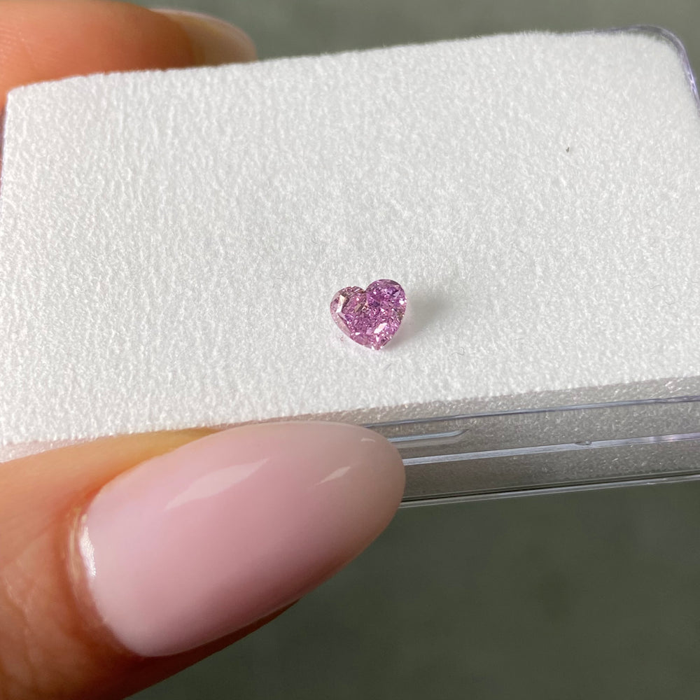pink heart diamond