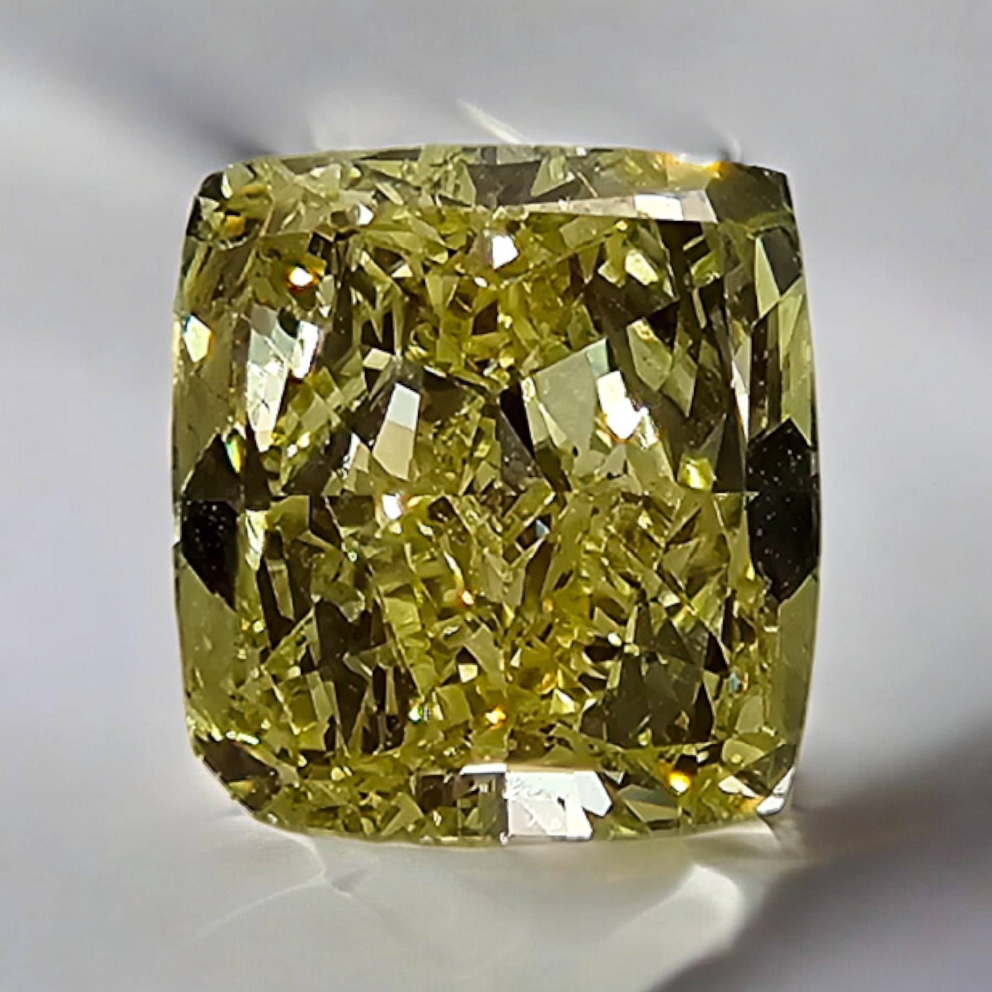 Natural 2.29ct Fancy Intense Yellow Cushion diamond loose stone — Rare Colors by Namdar NYC