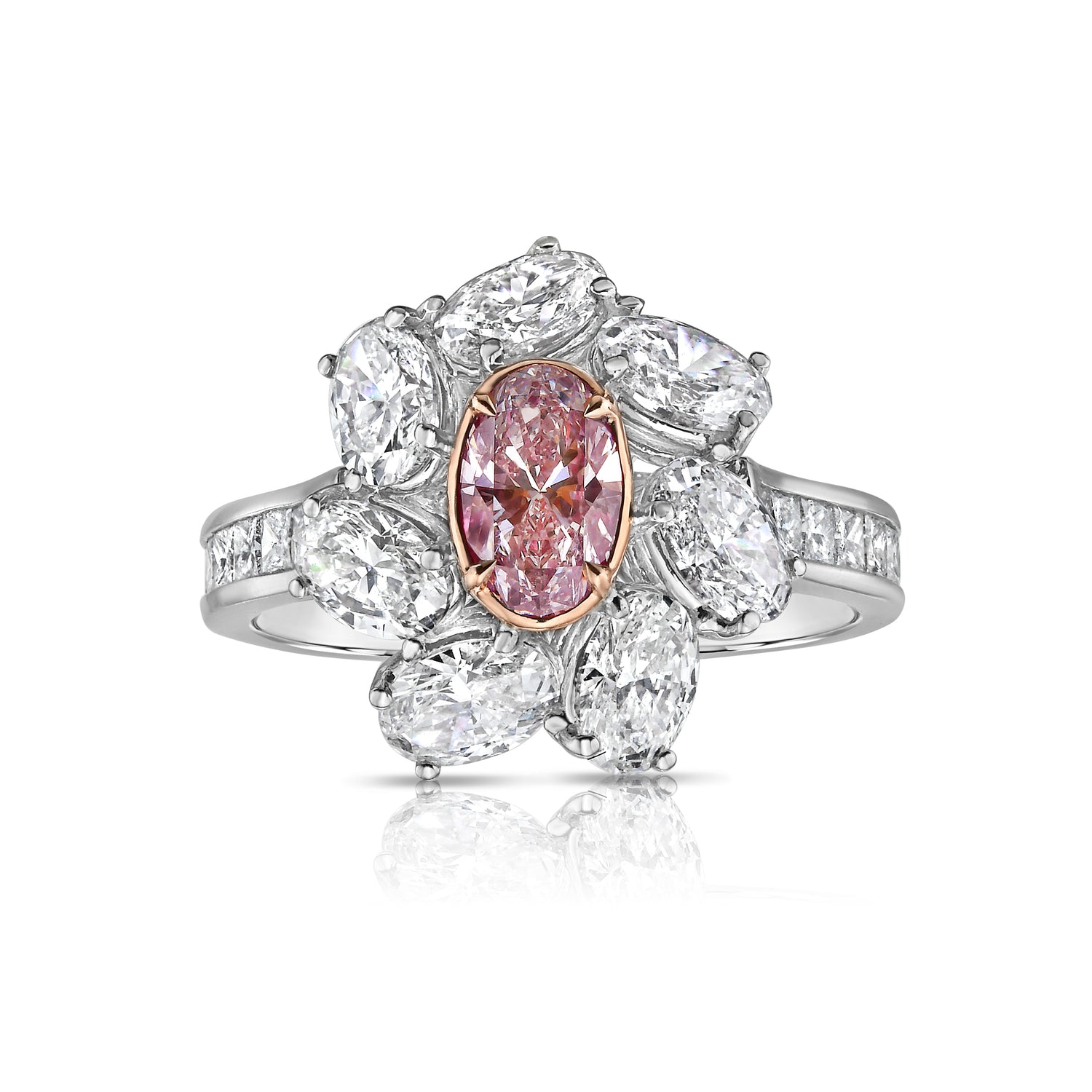 Natural pink diamond rings, pink diamond engagement rings, jewelry gifts for her natural diamonds.