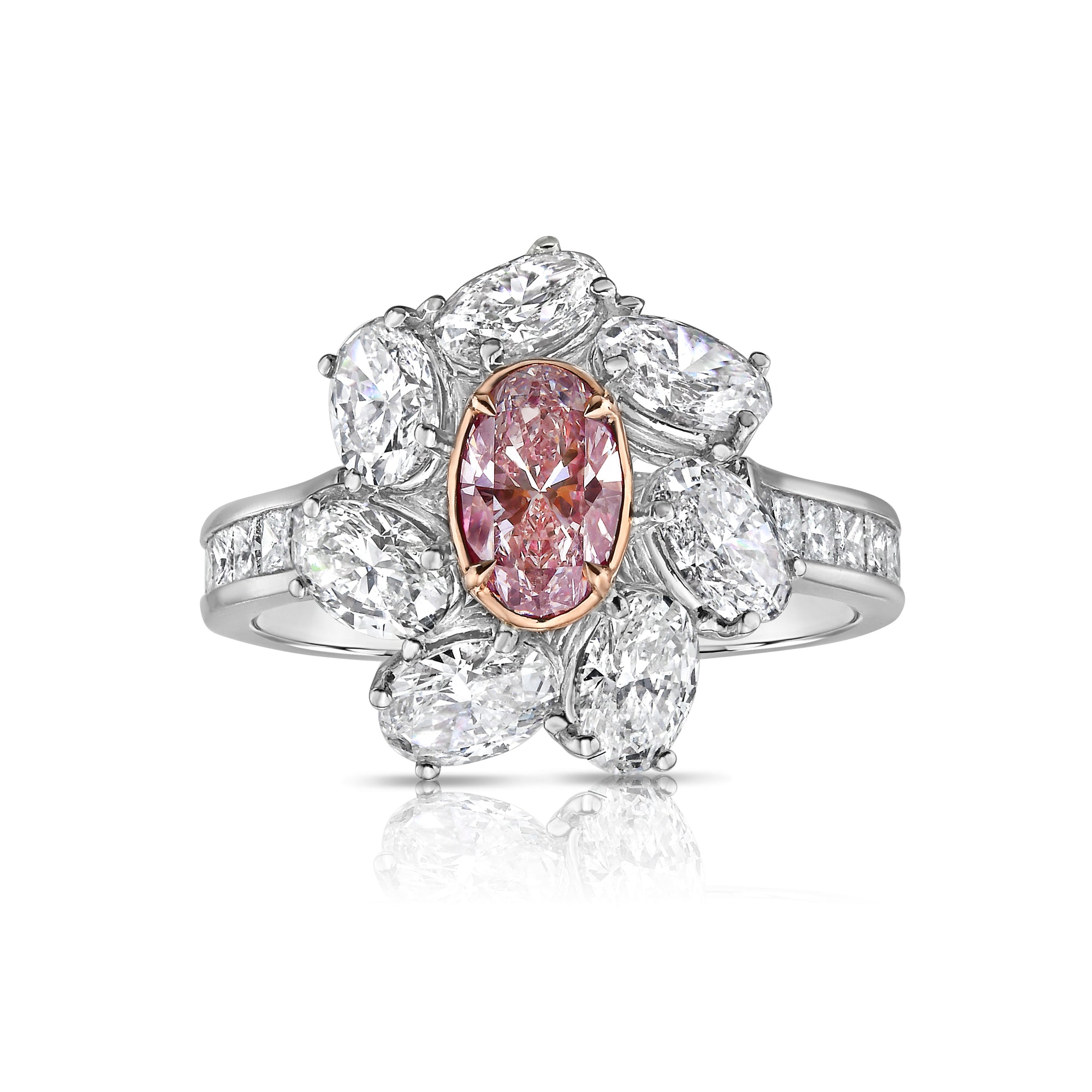Natural pink diamond rings, pink diamond engagement rings, jewelry gifts for her natural diamonds.