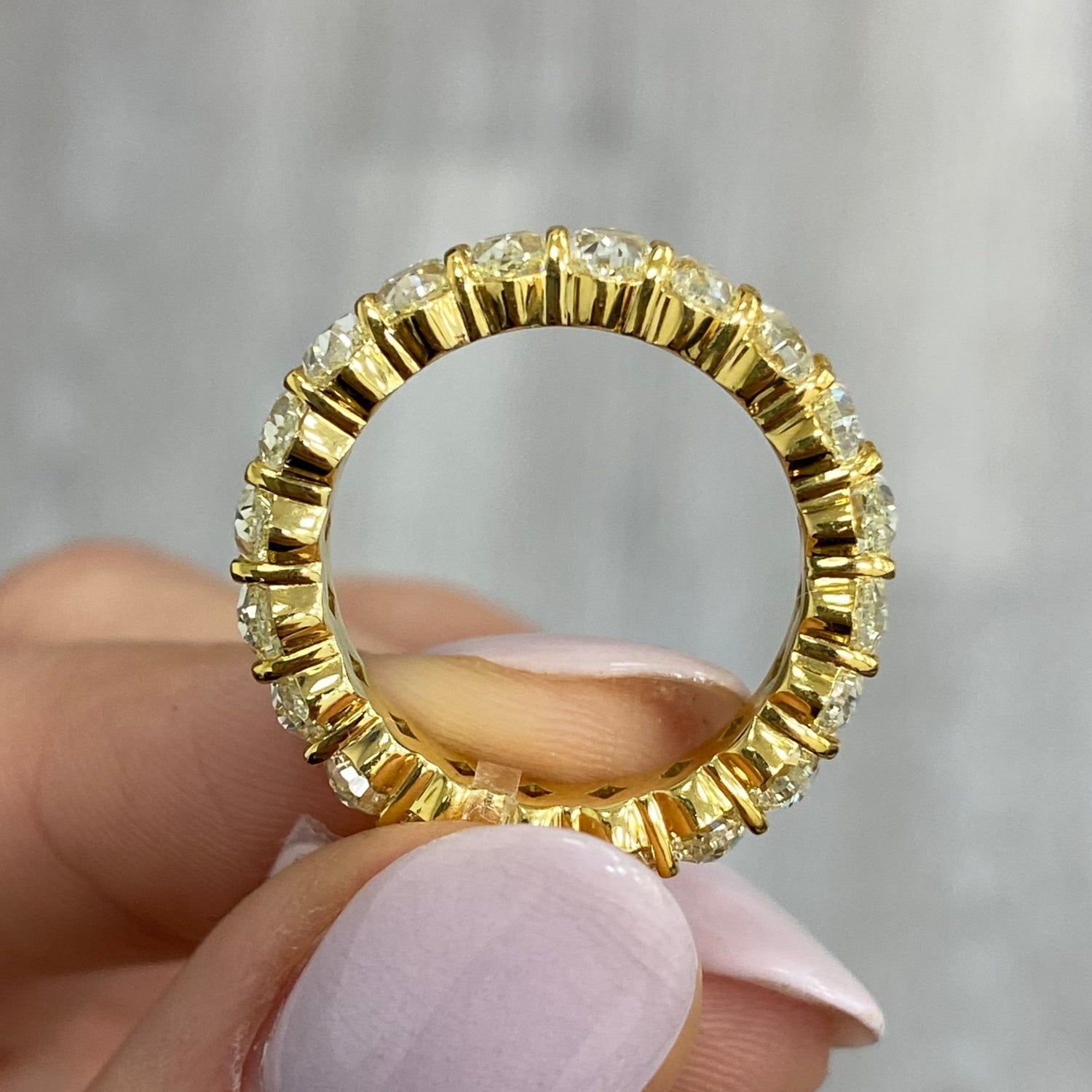 Rare Colors by Namdar Fancy Yellow Oval diamond eternity band, New York City