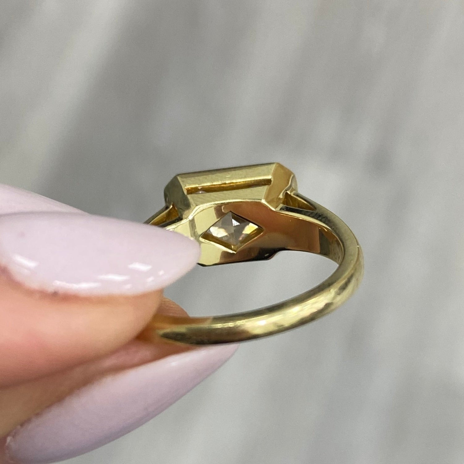 3ct Fancy Light Yellow ring — color diamond specialists Rare Colors by Namdar