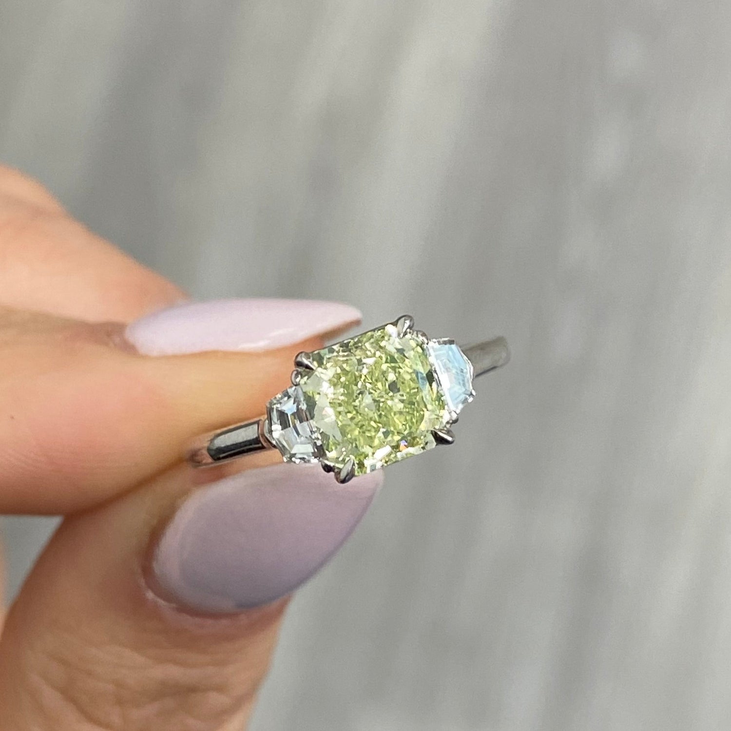 Rare Colors by Namdar 1.67ct Fancy Intense Yellow diamond ring, New York City