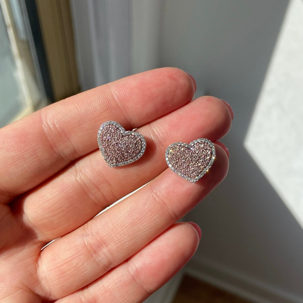 Pink Heart diamond fine jewelry at Rare Colors by Namdar, 5th Avenue New York