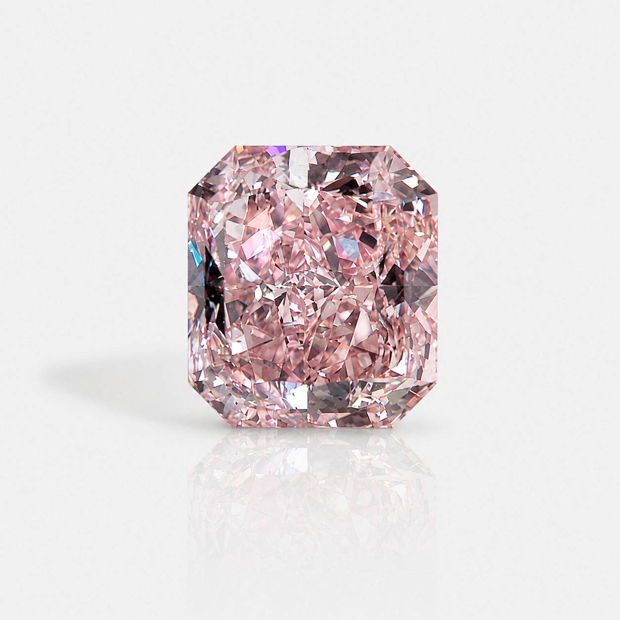 1.02ct GIA Certified Natural Fancy Pink Radiant Cut Diamond