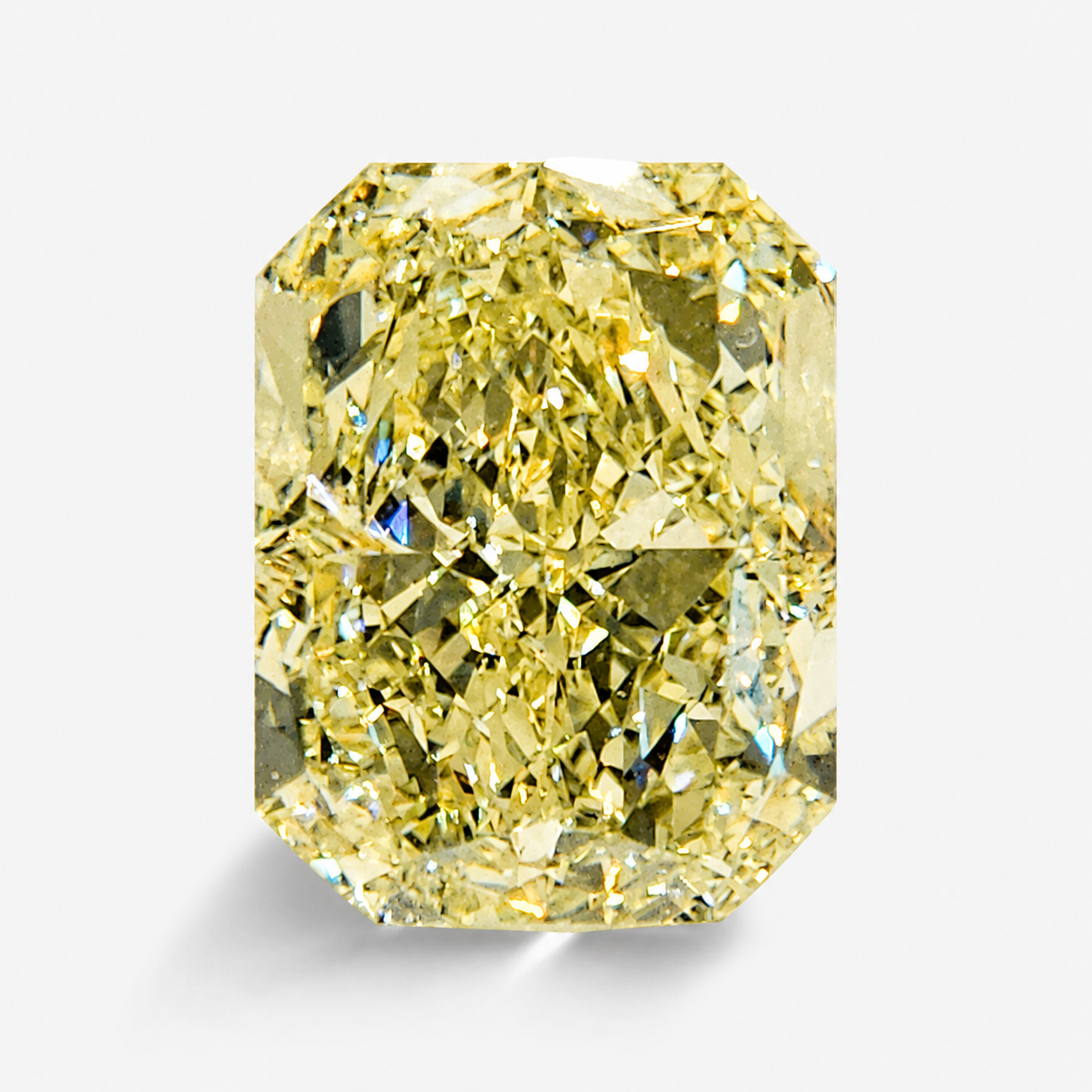 5.03ct GIA Certified Natural Light Yellow Elongated Radiant Cut Diamond