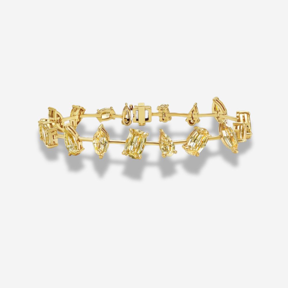 Natural Champagne diamond bracelet — Rare Colors by Namdar NYC