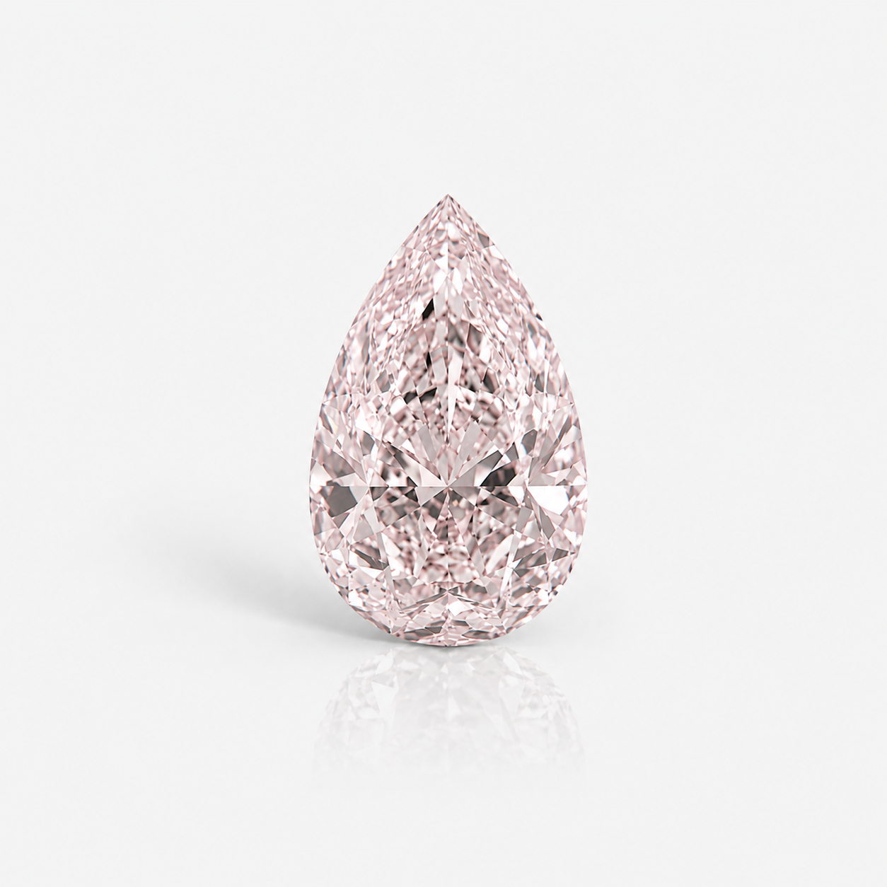 1.50ct GIA Certified Natural Fancy Light Brown-Pink Pear Cut Diamond