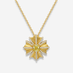 The Meelie Flower Diamond Pendant