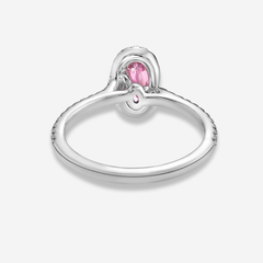 1ct Fancy Vivid Purple-Pink Oval Diamond Ring