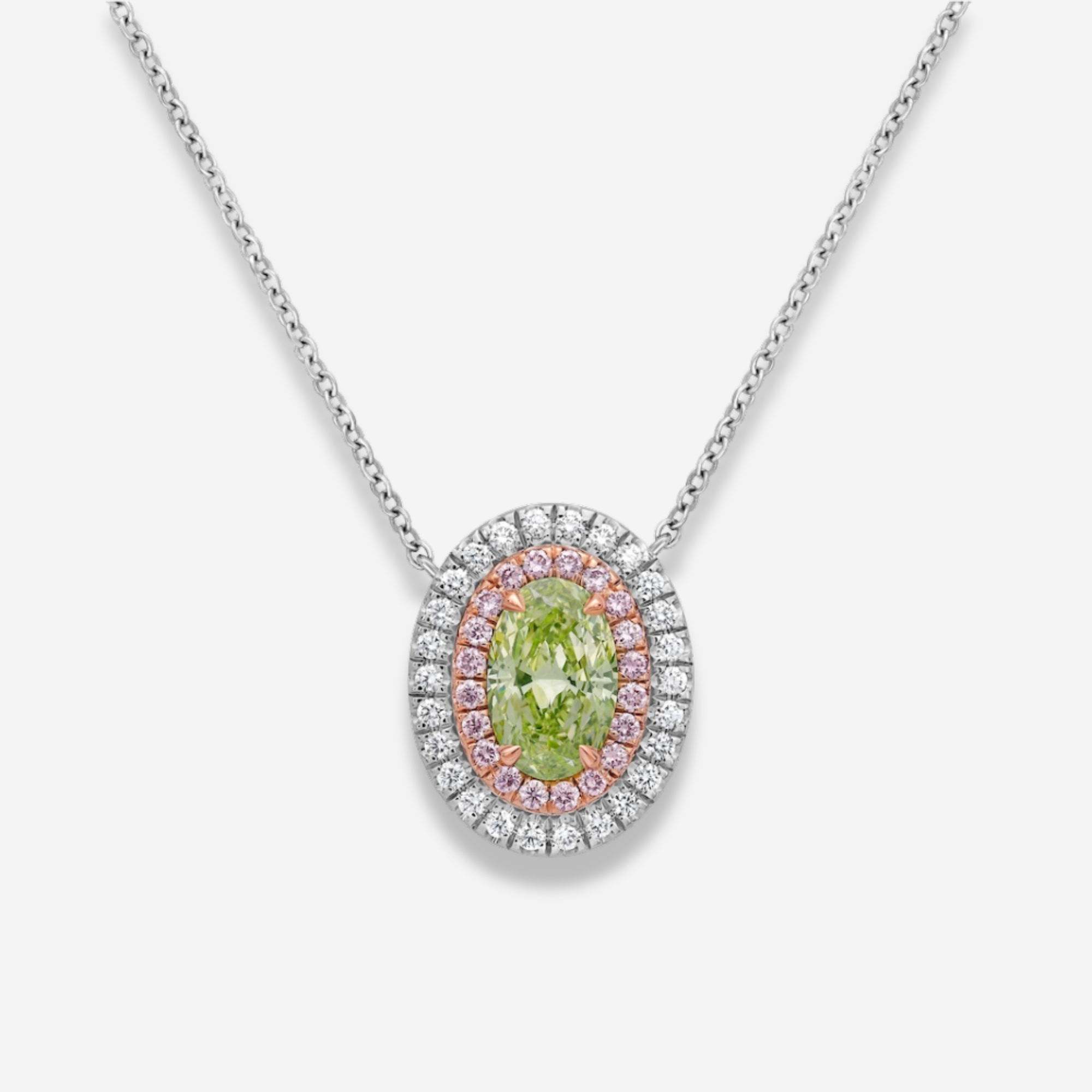 Fancy Yellow Oval pendant — color diamond specialists Rare Colors by Namdar