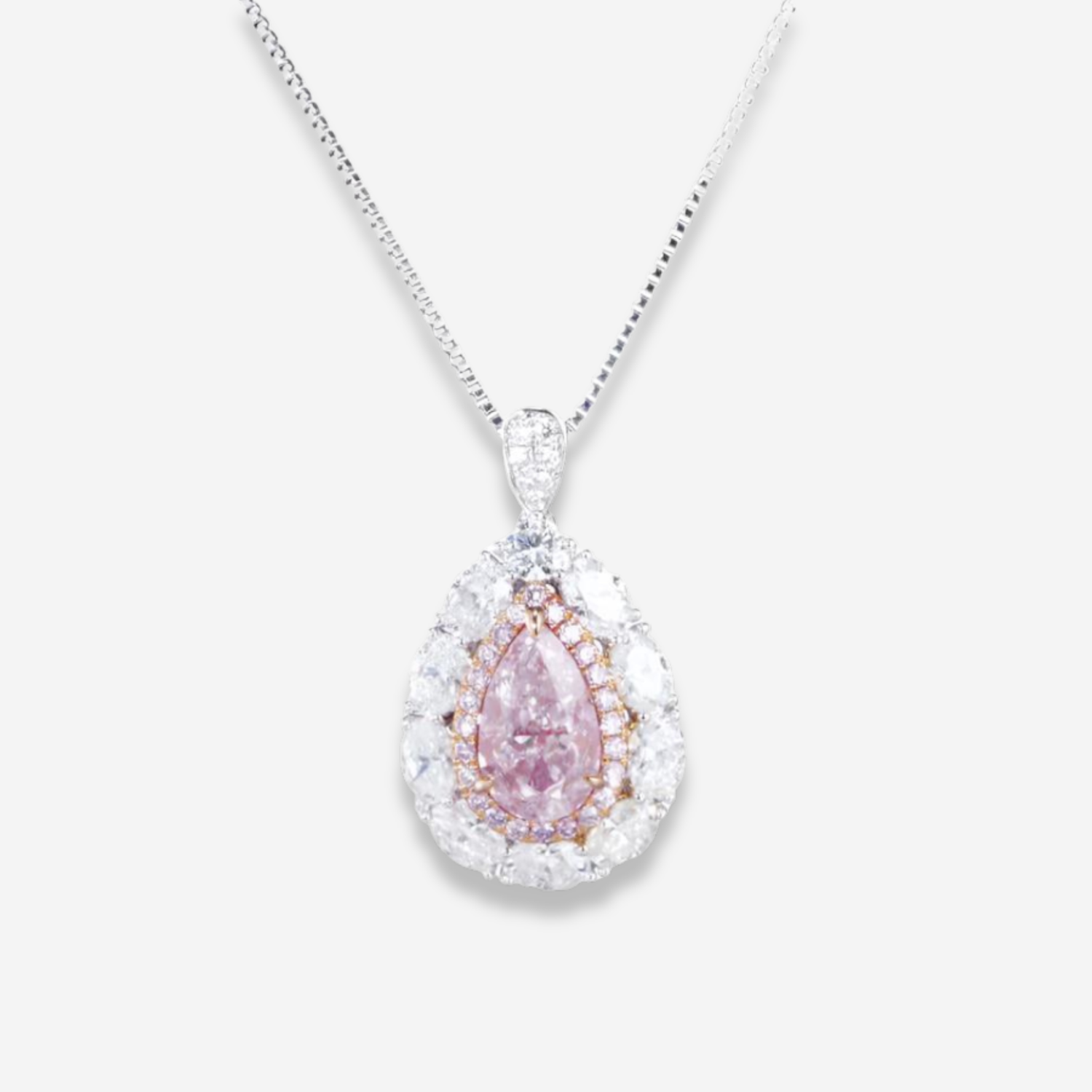 2ct Pink Pear diamond ring by Rare Colors by Namdar, New York City