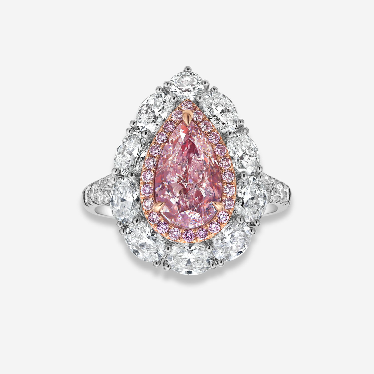 Rare Colors by Namdar 2ct Pink Pear diamond ring, New York City