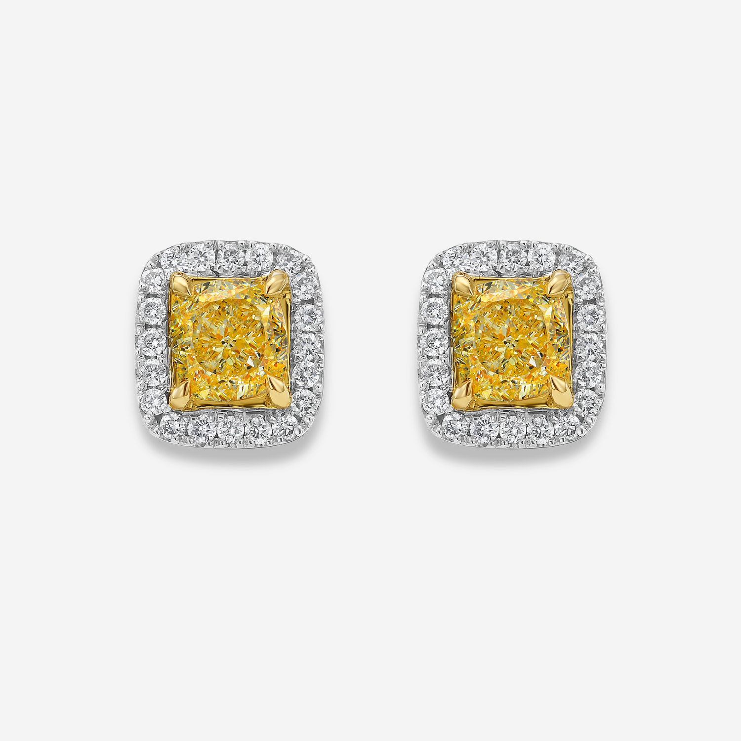 Rare Colors by Namdar Light Yellow Cushion diamond fine jewelry, New York City