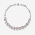 25ct Pink & White Diamond Necklace