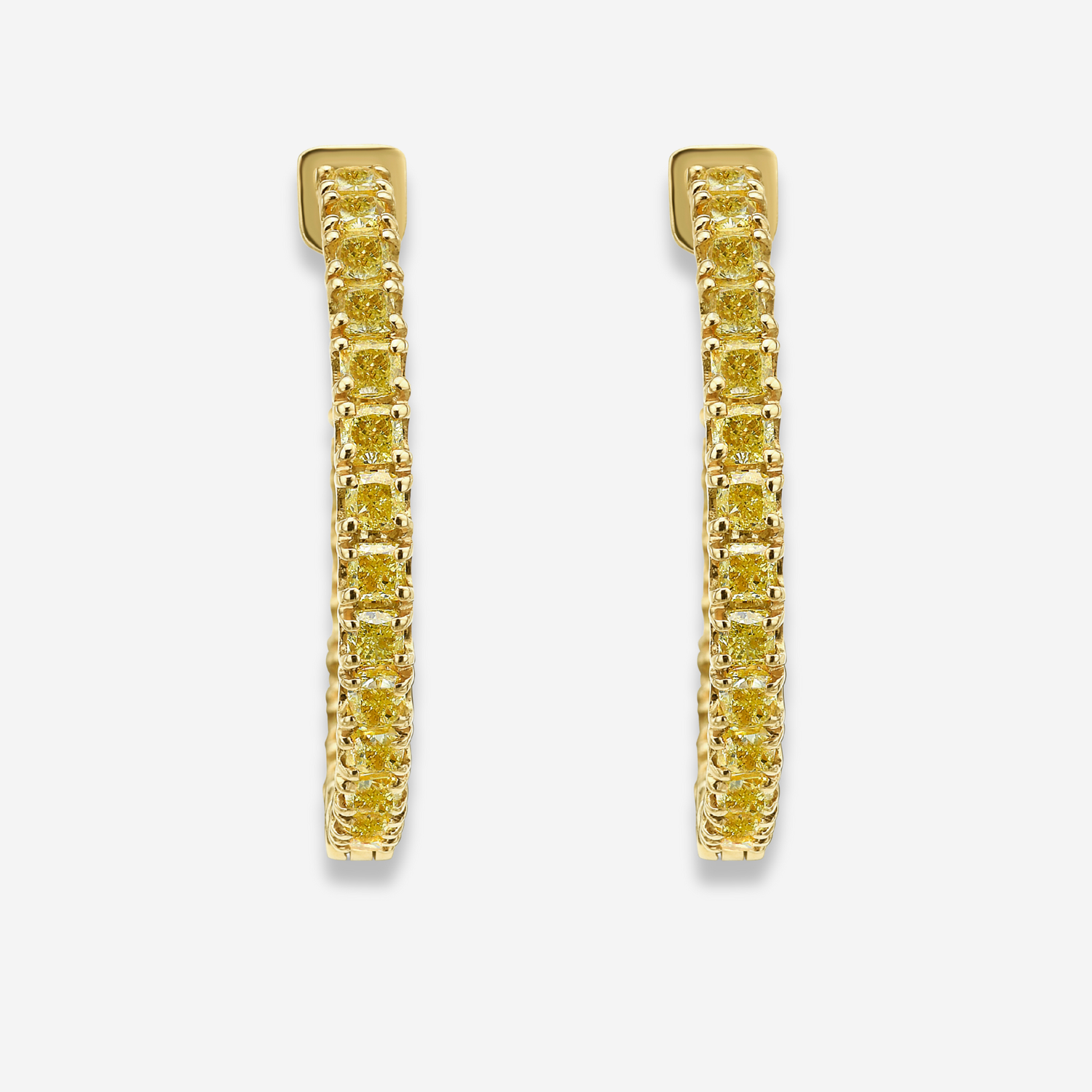 Natural 5ct Fancy Intense Yellow diamond fine jewelry — Rare Colors by Namdar NYC