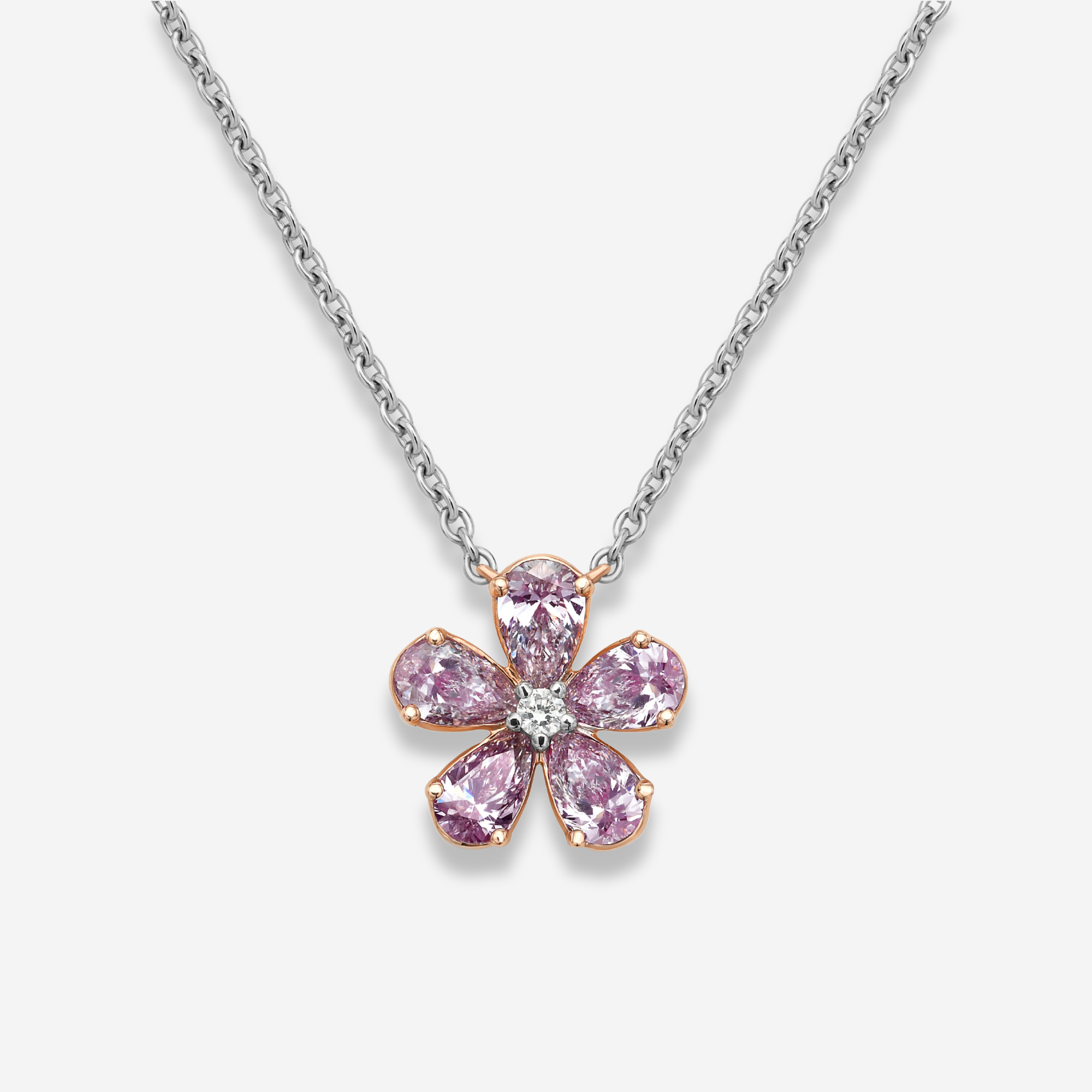 1ct Light Pink diamond pendant at Rare Colors by Namdar, 5th Avenue New York