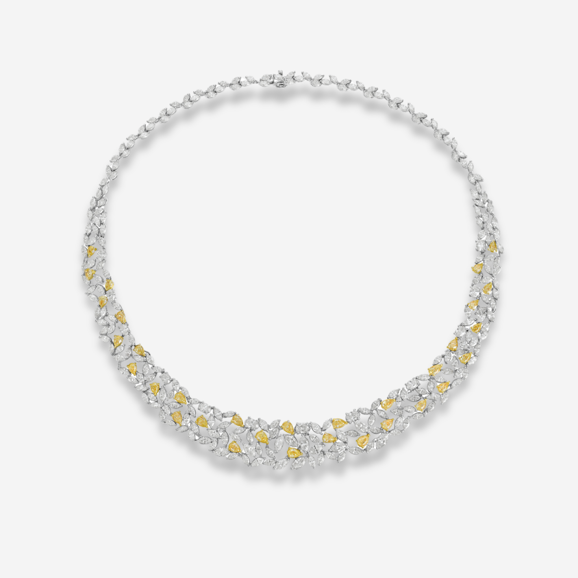 23ct Yellow diamond necklace, handcrafted by Rare Colors by Namdar