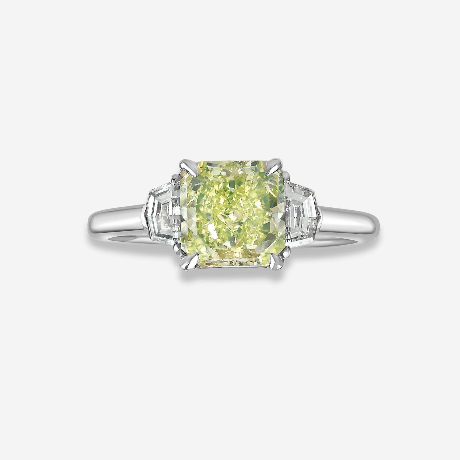 1.67ct Fancy Intense Yellow ring — color diamond specialists Rare Colors by Namdar