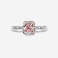 0.51ct Pink Diamond Engagement Ring