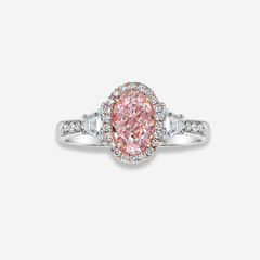 1.23ct Light Pink Diamond Engagement Ring