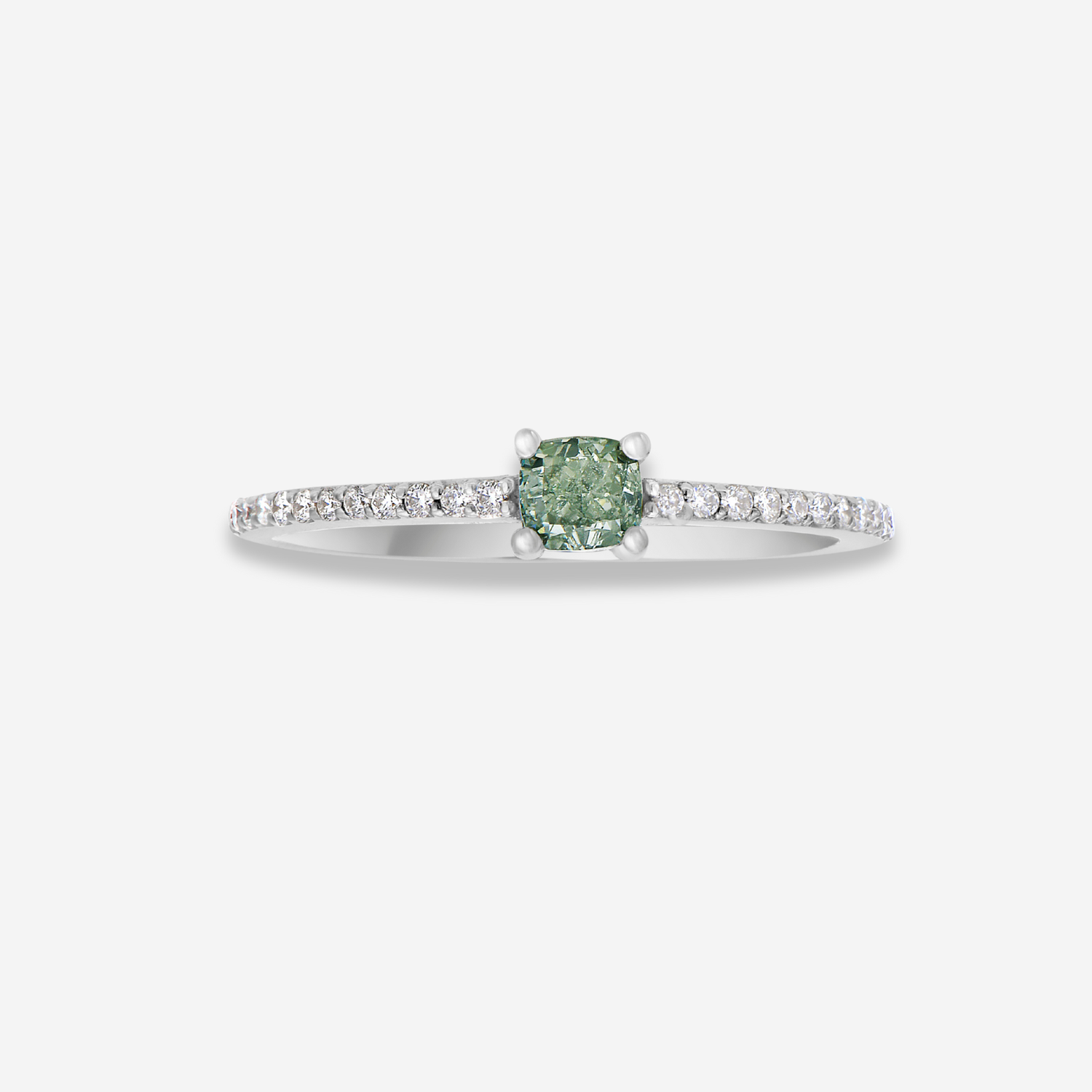 Green diamond ring by Rare Colors by Namdar, New York City