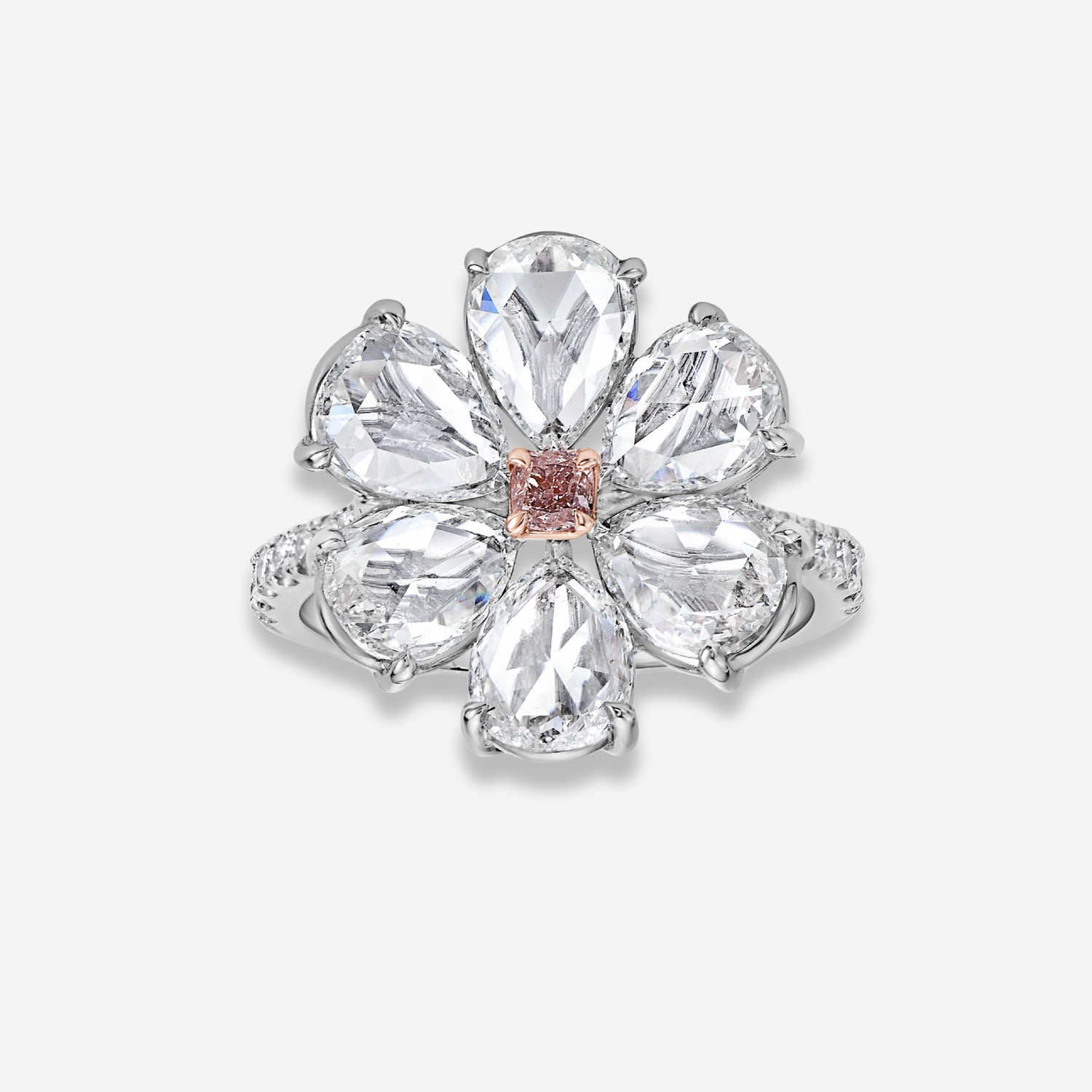 Natural 3.66ct Fancy Light Pink diamond ring — Rare Colors by Namdar NYC