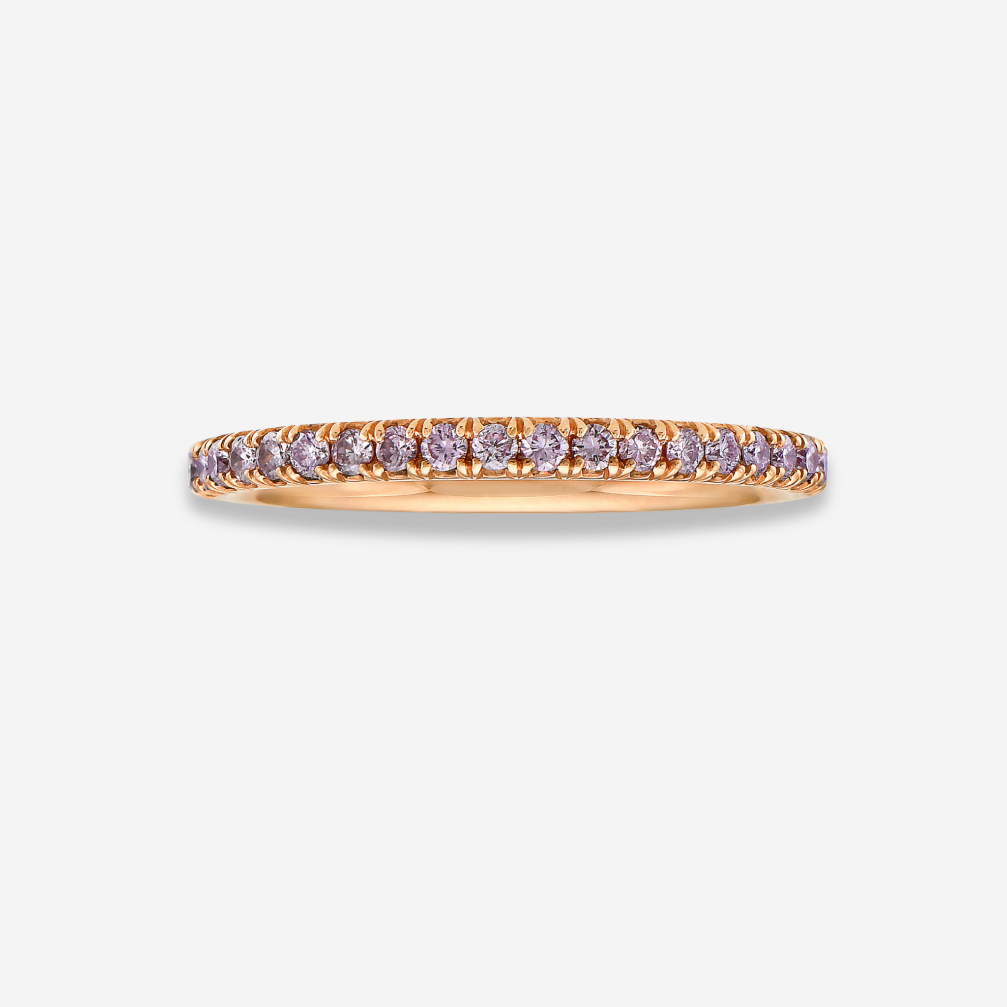 Fancy Pink Diamond Eternity Ring