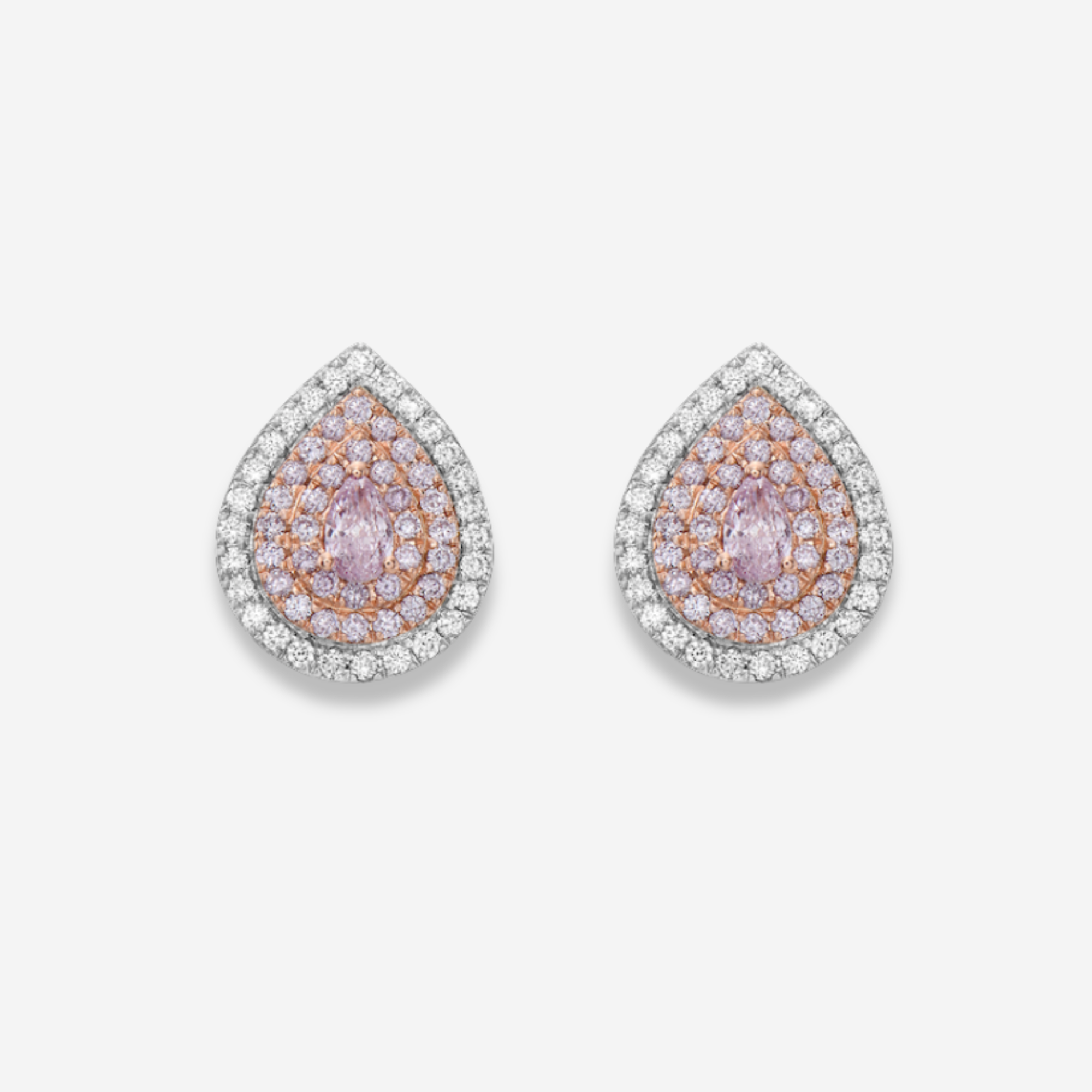 Light Pink Pear diamond fine jewelry at Rare Colors by Namdar, 5th Avenue New York