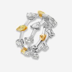 White Mixed Diamond Eternity Ring