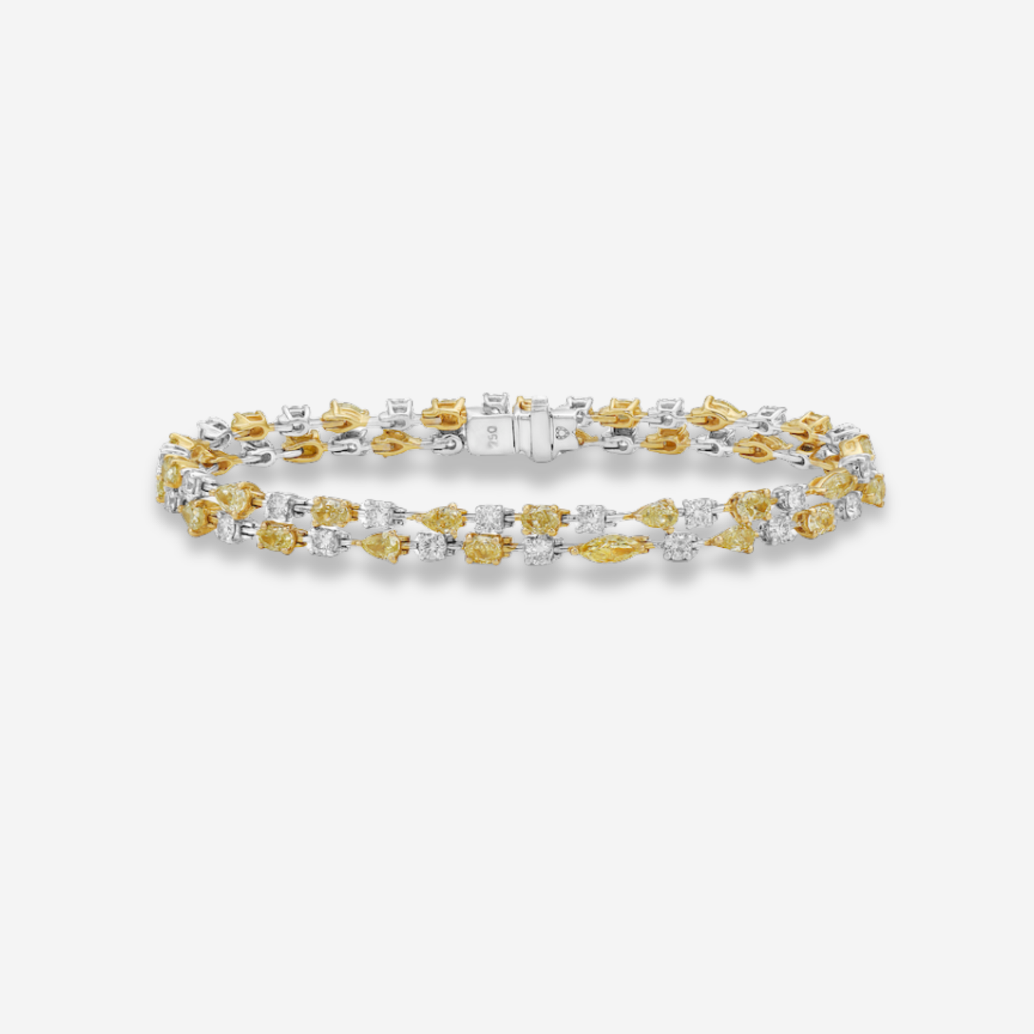 Natural 7.89ct Fancy Intense Yellow diamond bracelet — Rare Colors by Namdar NYC