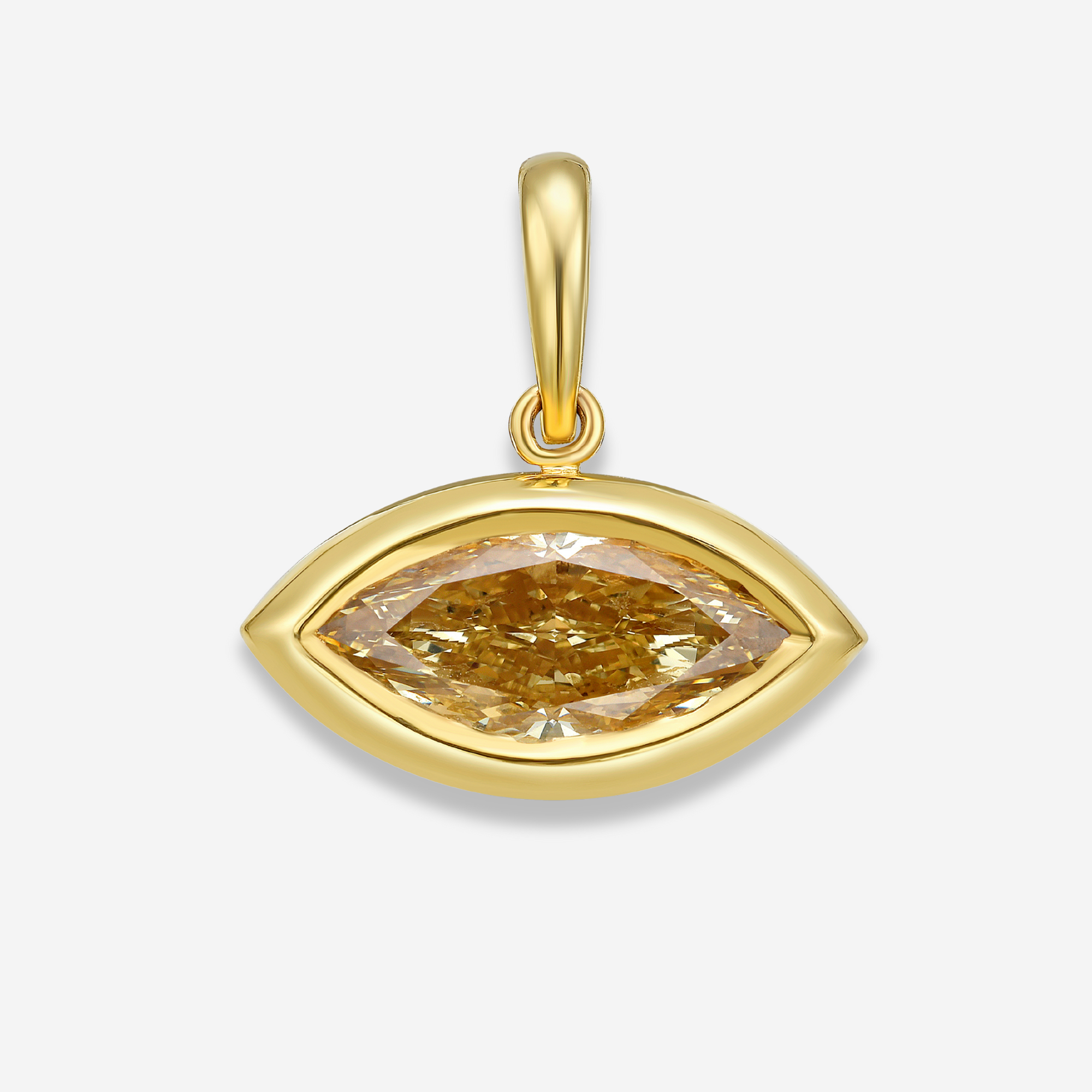 2.5ct Champagne Marquise diamond fine jewelry by Rare Colors by Namdar, New York City