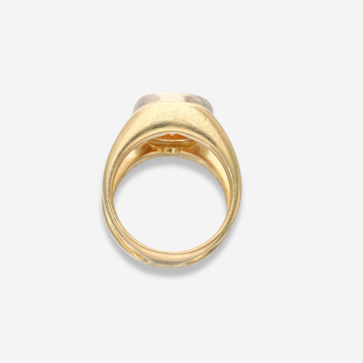 Natural 4ct Champagne Round diamond ring — Rare Colors by Namdar NYC