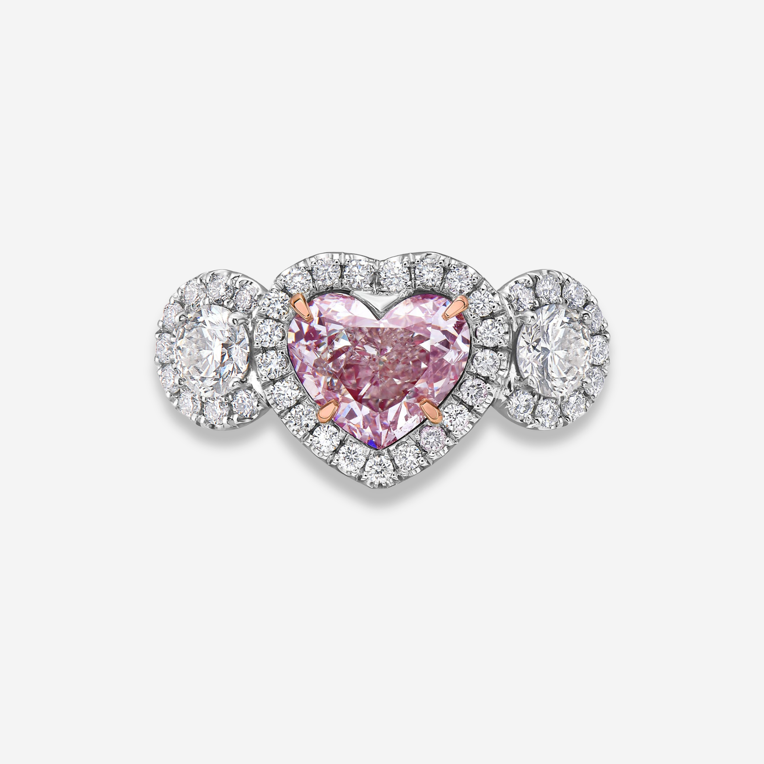 1.37ct Light Pink Heart diamond ring by Rare Colors by Namdar, New York City