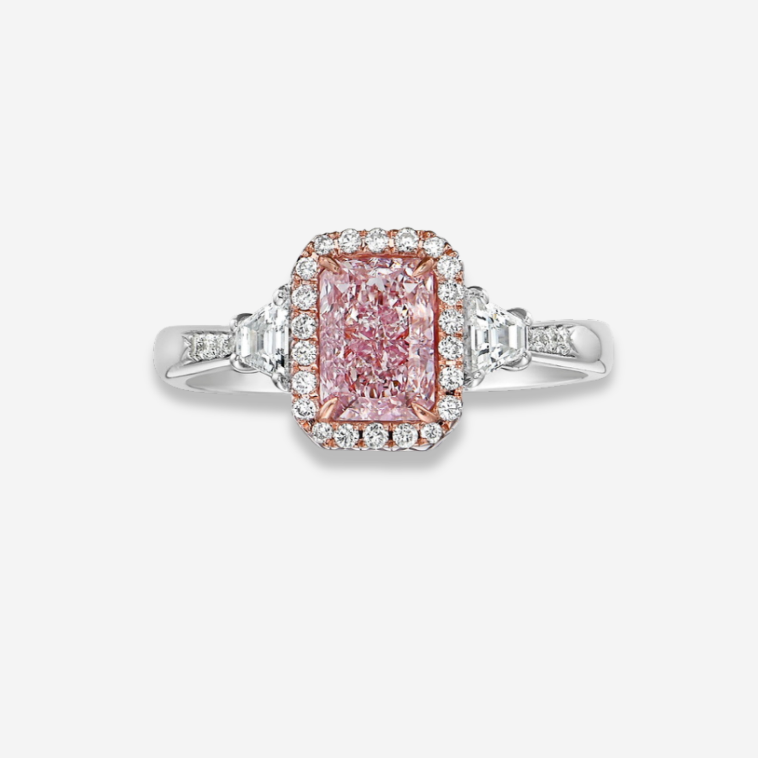 1ct Light Pink Diamond Engagement Ring