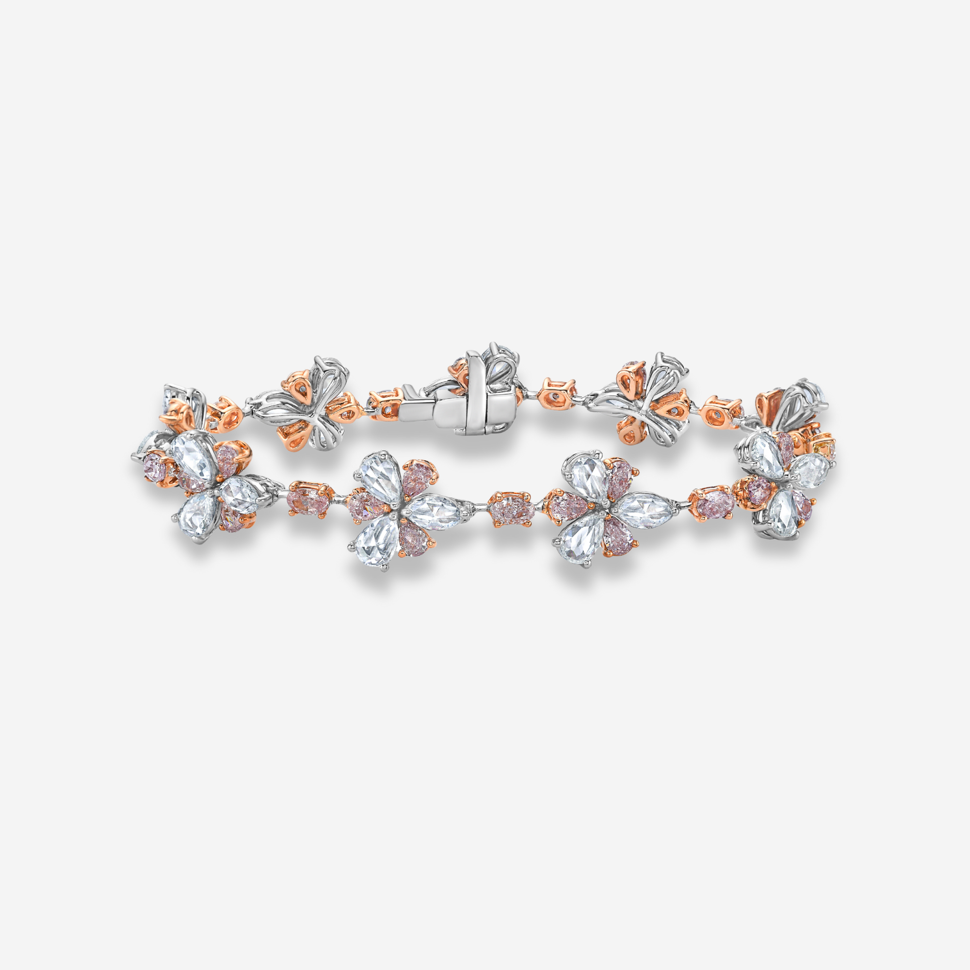 10ct Fancy Pink bracelet — color diamond specialists Rare Colors by Namdar