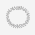 9.81ct White Diamond Flower Bracelet