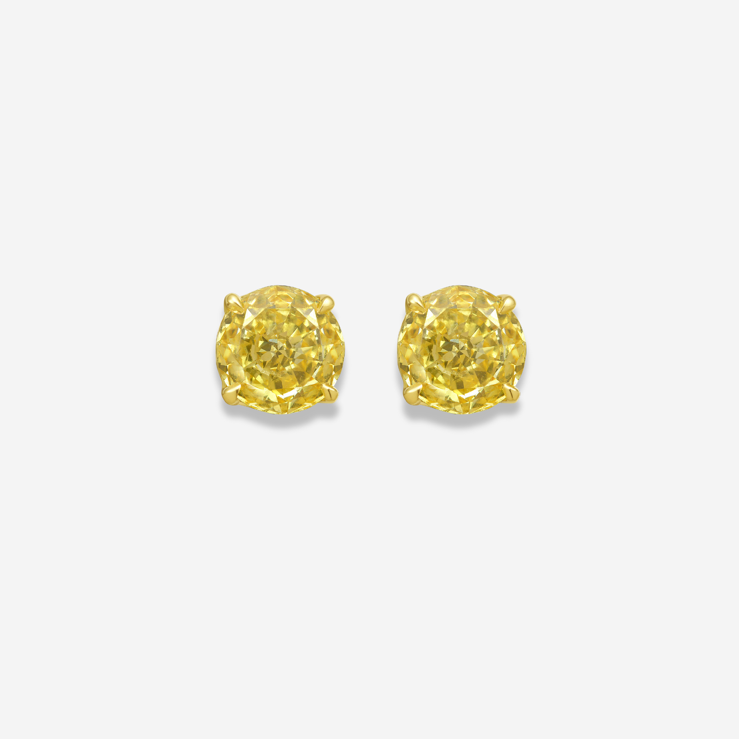 GIA Fancy Intense Yellow Round diamond fine jewelry at Rare Colors by Namdar, 5th Avenue New York