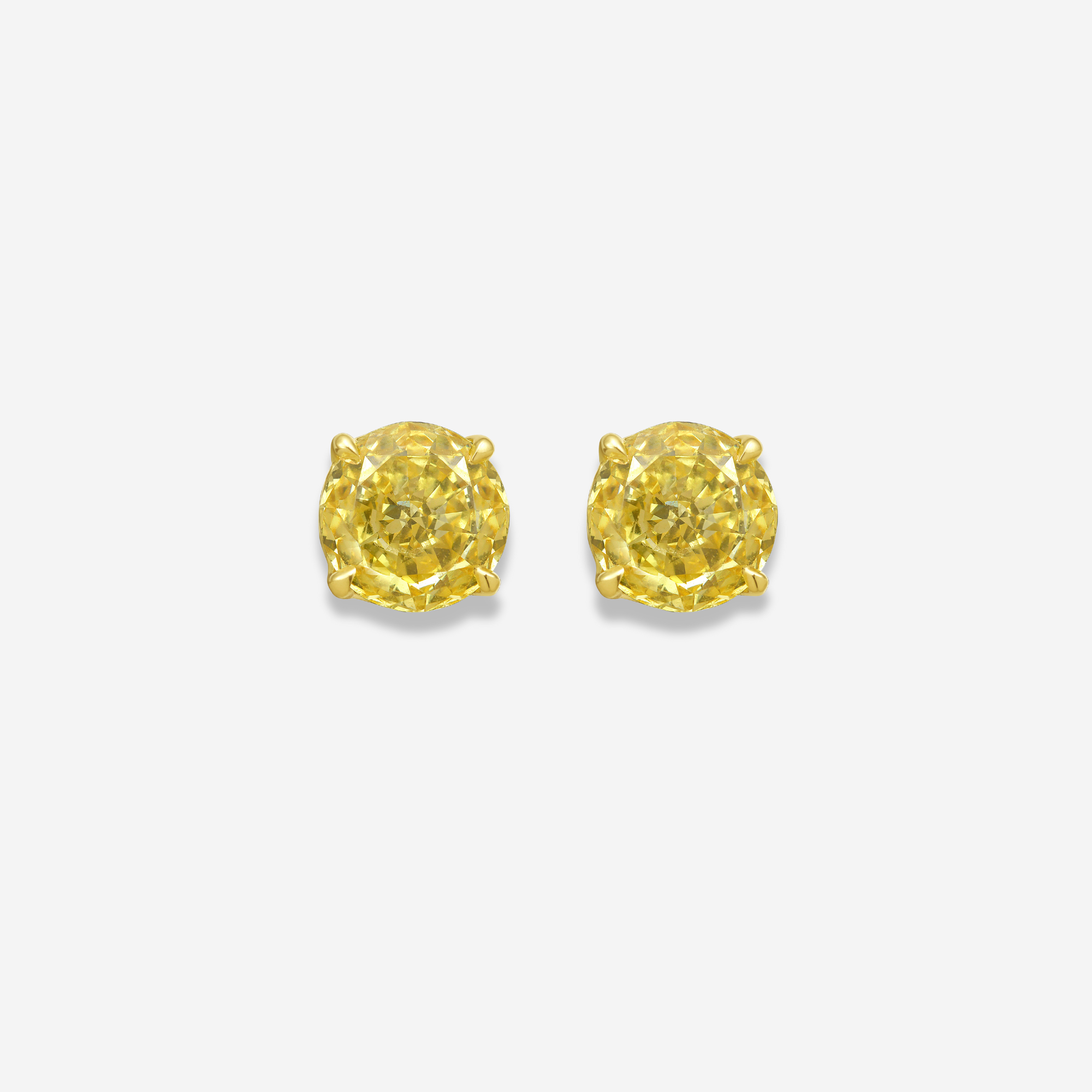 GIA Fancy Intense Yellow Round diamond fine jewelry at Rare Colors by Namdar, 5th Avenue New York
