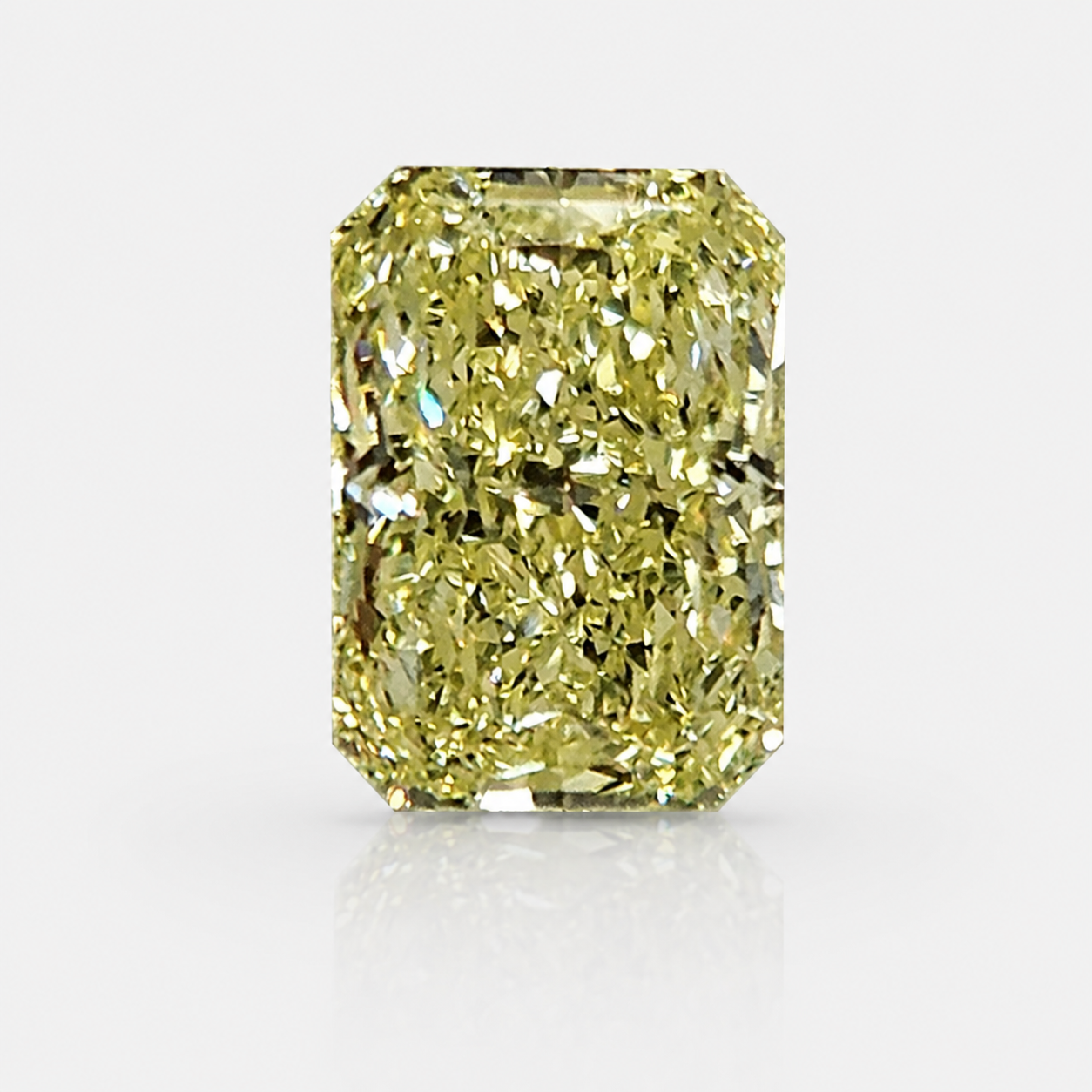 2.22ct Fancy Yellow Elongated Radiant diamond loose stone by Rare Colors by Namdar, New York City