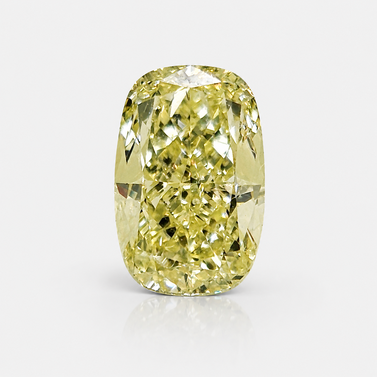 2.06ct Fancy Yellow Cushion diamond loose stone by Rare Colors by Namdar, New York City