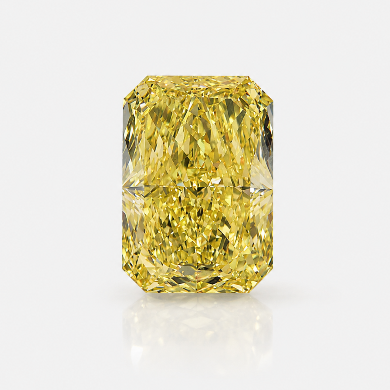2.26ct Fancy Yellow Elongated Radiant loose stone — color diamond specialists Rare Colors by Namdar