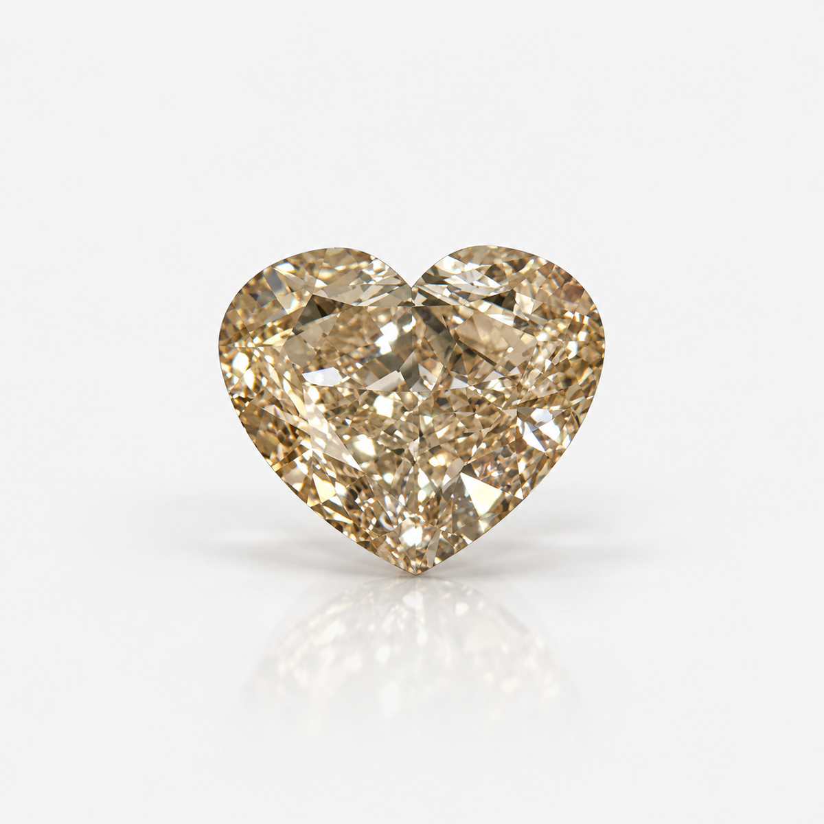 4 Carat GIA Fancy Yellow-Brown Heart Cut Diamond
