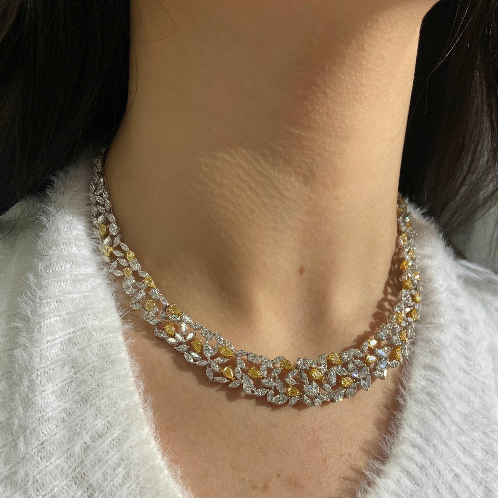 23ct Yellow diamond necklace at Rare Colors by Namdar, 5th Avenue New York