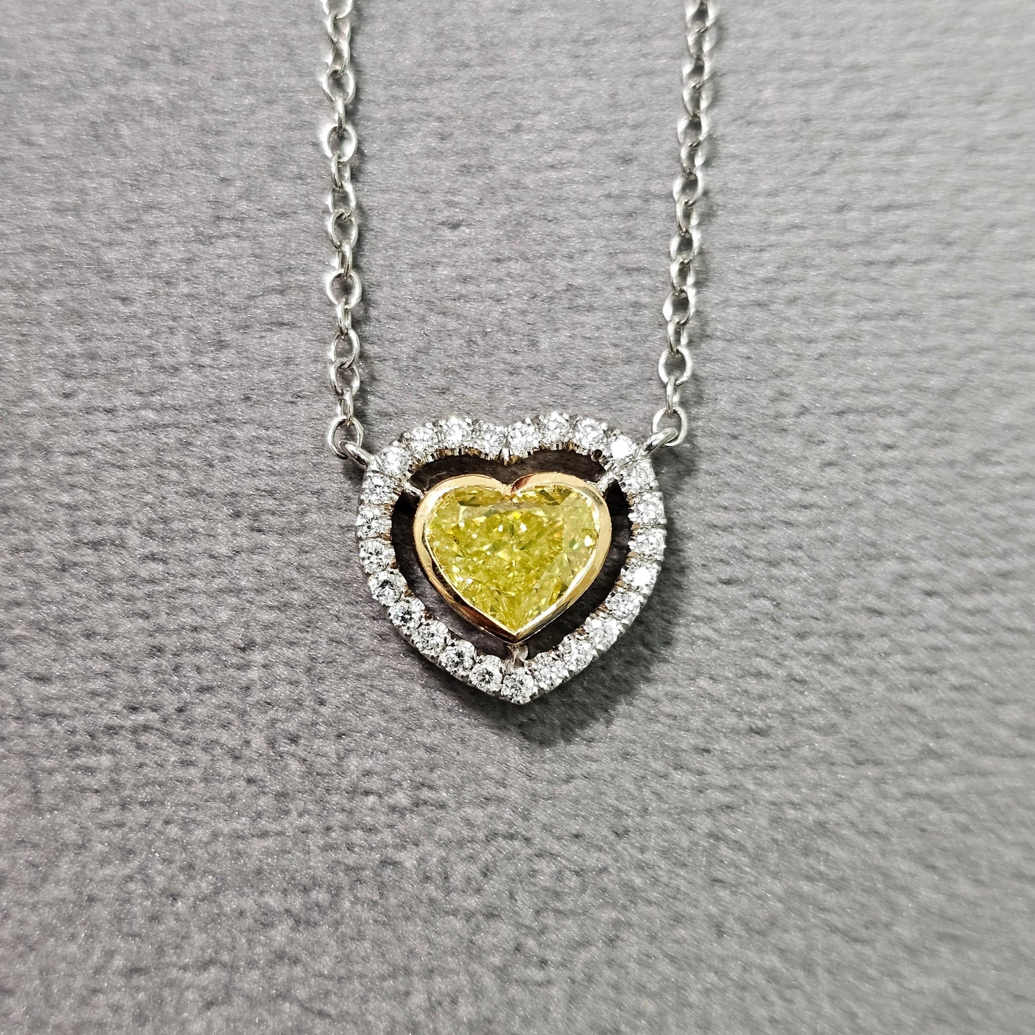 Green Heart diamond pendant by Rare Colors by Namdar, New York City