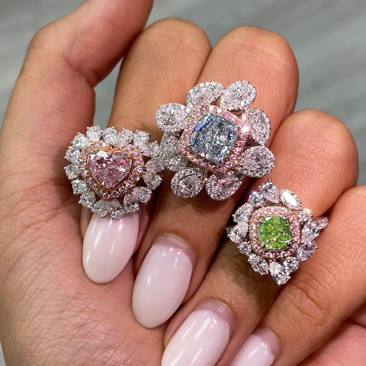 1ct Intense Yellow Cushion diamond ring by Rare Colors by Namdar, New York City