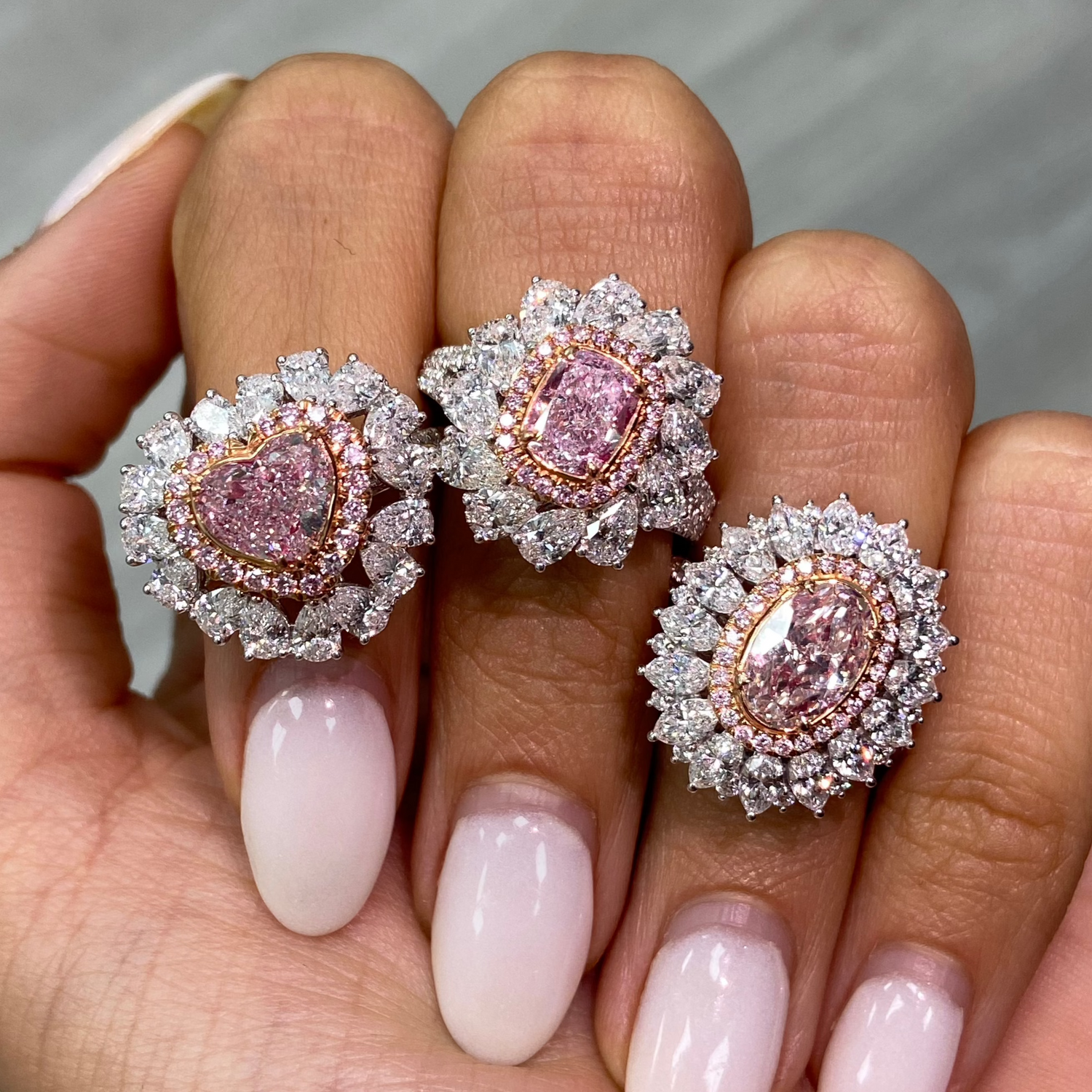 Rare Colors by Namdar 1.89ct Pink Heart diamond ring, New York City