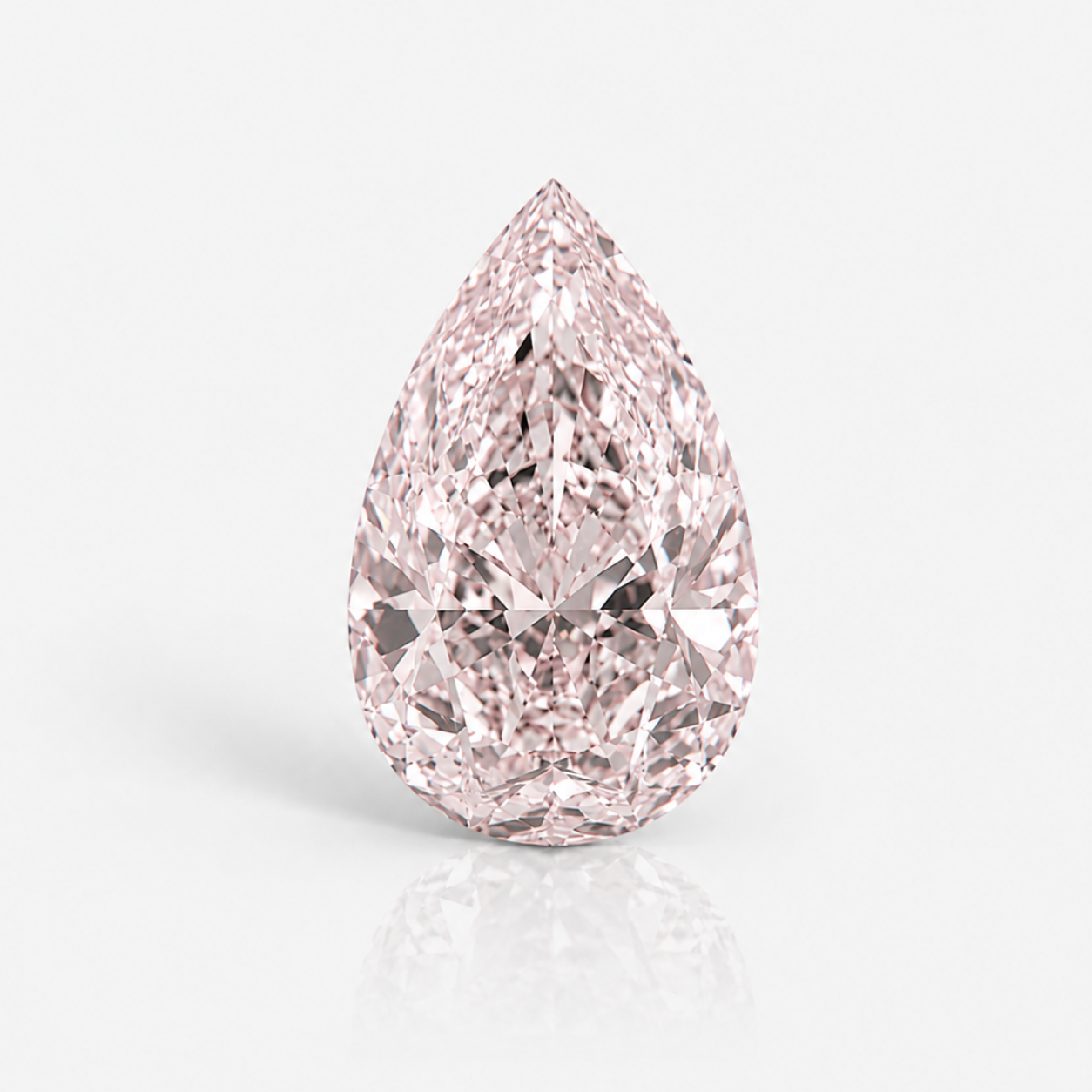 1.50ct Fancy Light Brown-Pink Pear Cut Diamond