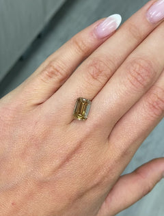 3.55ct Fancy Brown-Yellow Emerald Cut Diamond